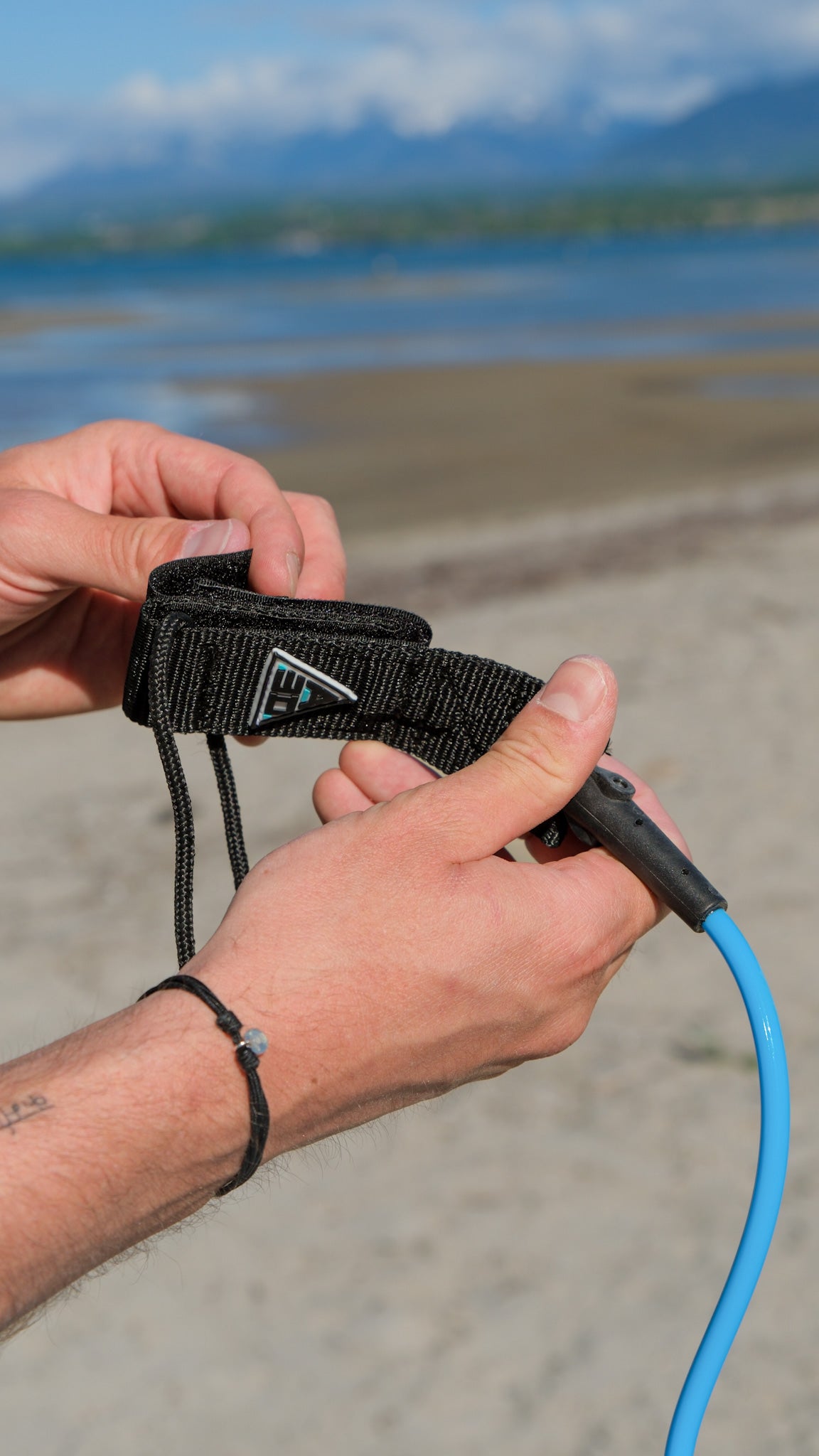 8" Coiled Leash with Carabiner 