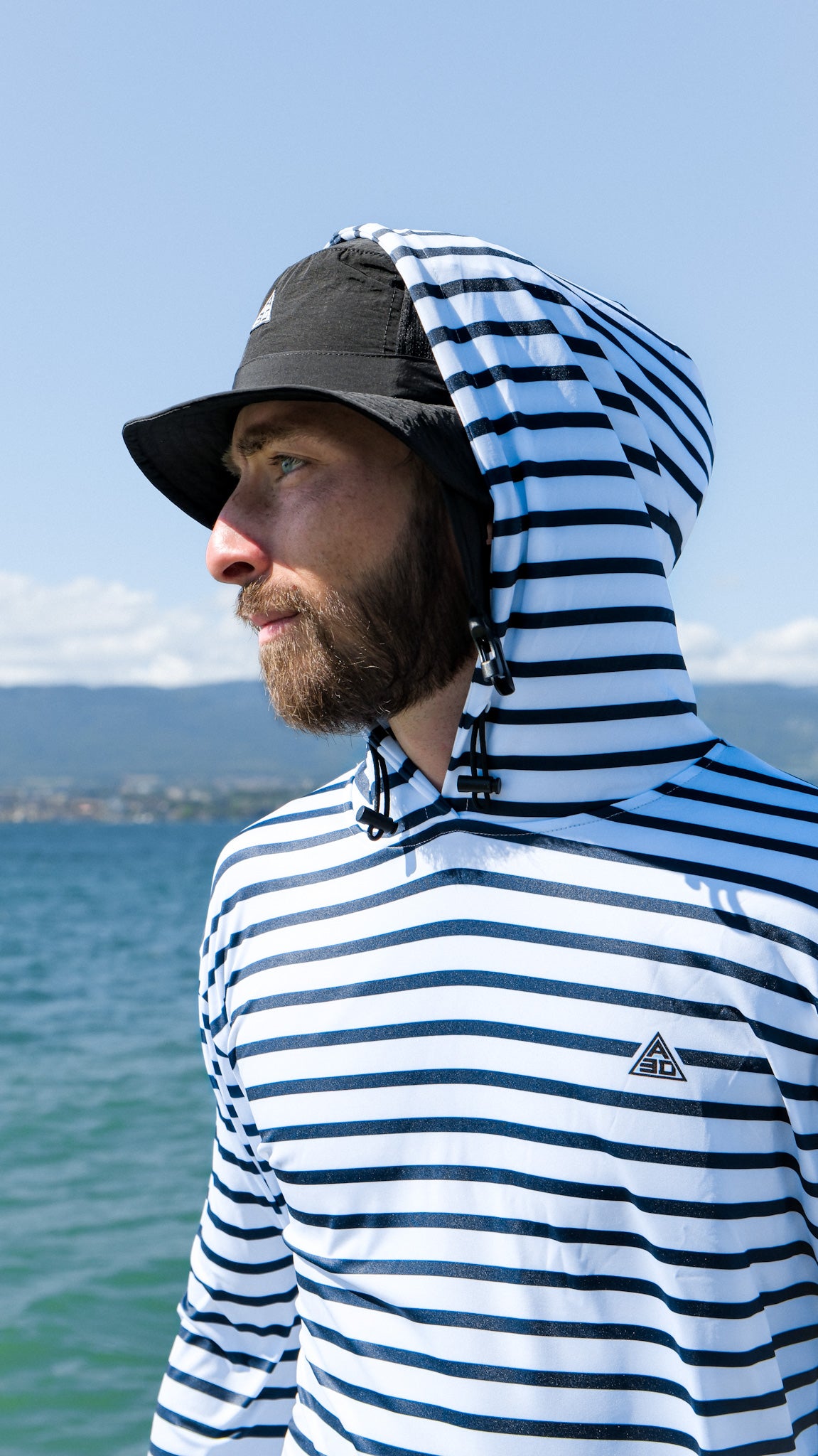 LYCRA HOODIE "MARINIERE"