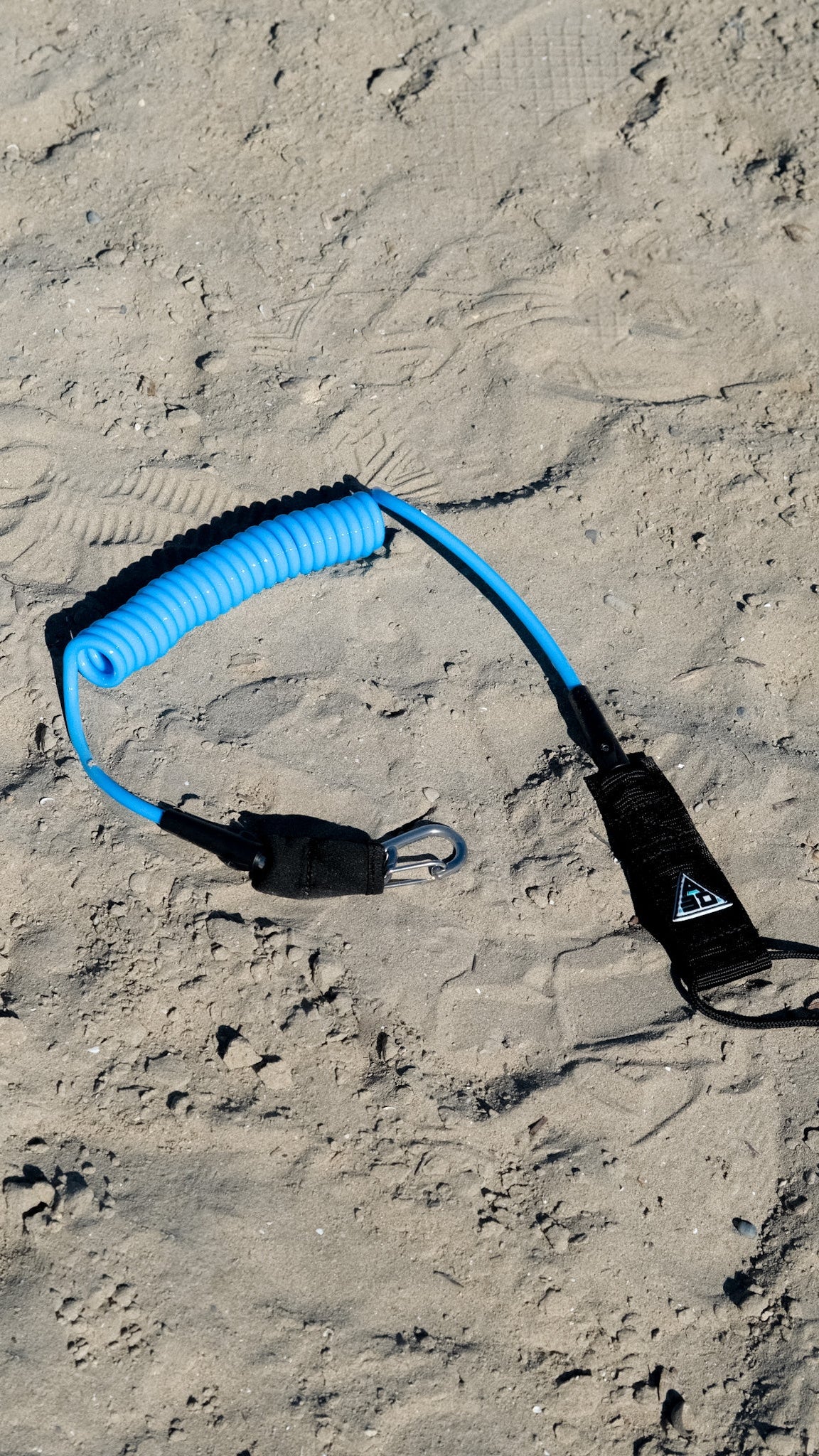 8" Coiled Leash with Carabiner 