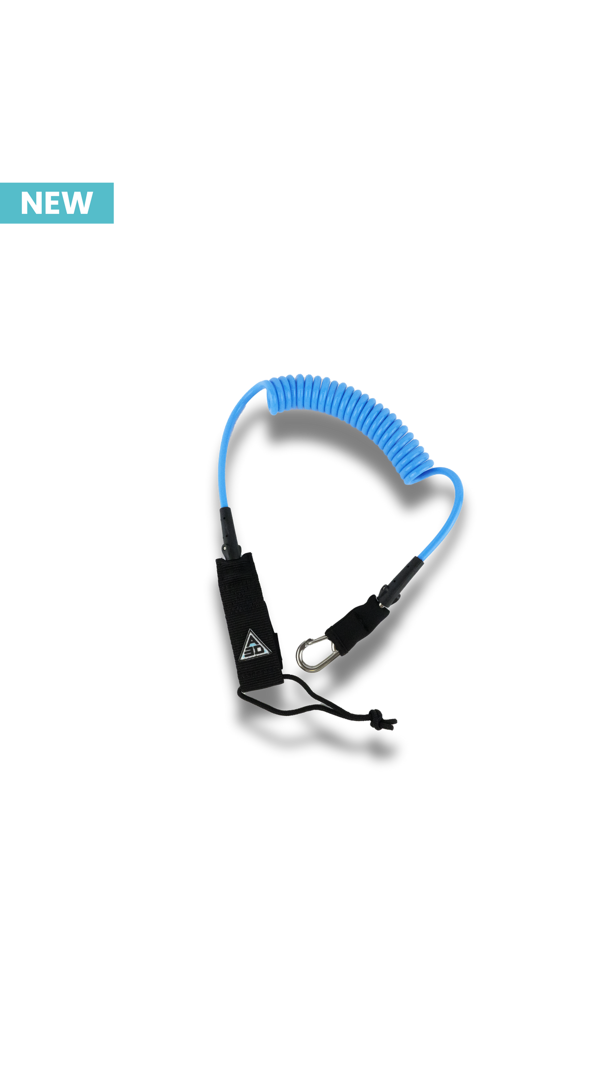 8" Coiled Leash with Carabiner 