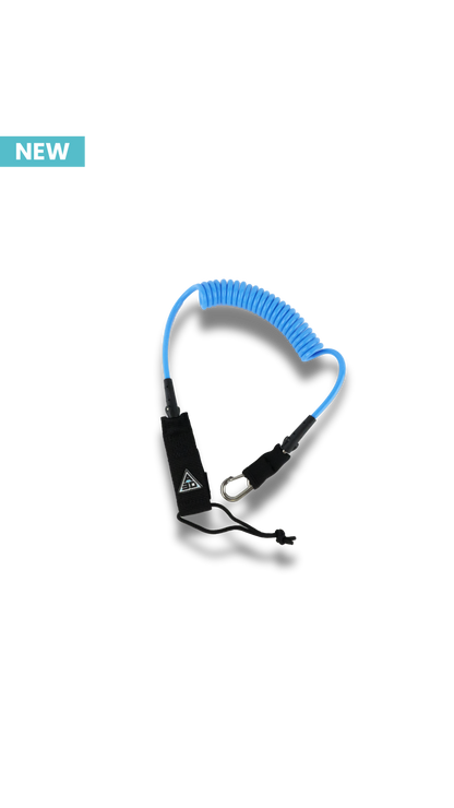 8" Coiled Leash with Carabiner 